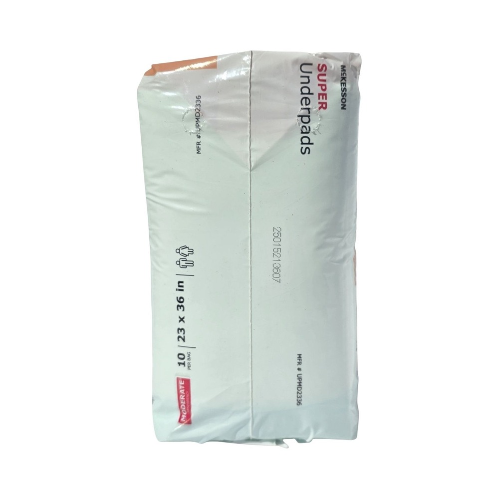 MCKESSON Super Underpads 23x36 Moderate Absorbency Disposable 10 Pack - Picture 10 of 11